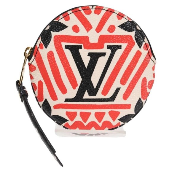 LOUIS VUITTON Monogram Crafty Round Coin Purse Red - Picture 12 of 15
